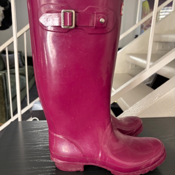 🌧️ Hunter Original Gloss Rain Boots – Women’s Tall – Size 8M/9F US - Picture 4 of 7